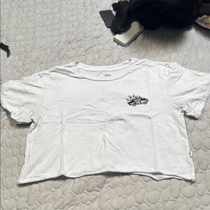Vans White Tee with Black Graphic